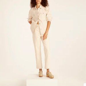 J. Crew Full-length 90s Classic Straight Jean in Ecru